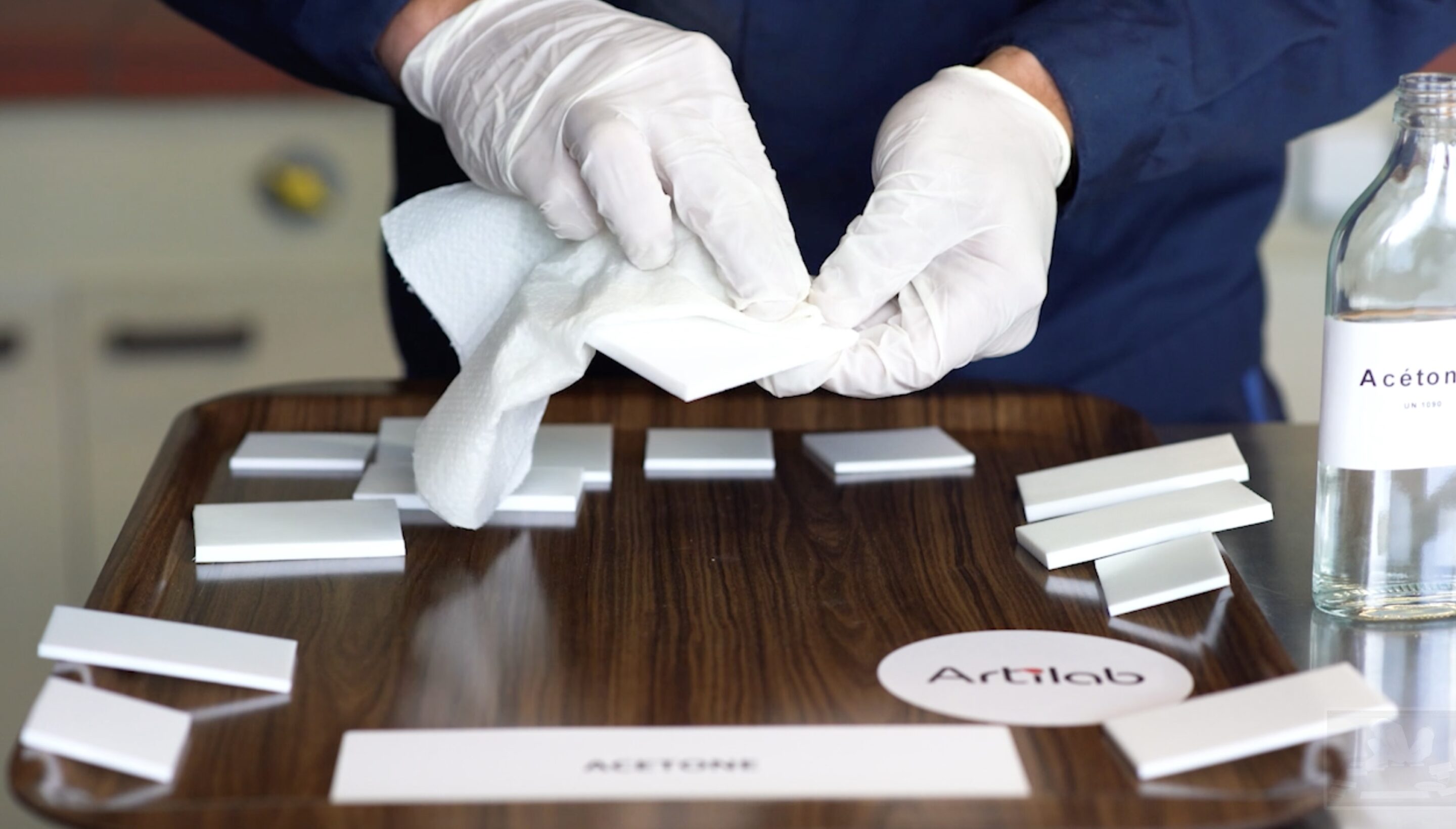 Surface-clean-acetone-Fluoroplastic-Etch